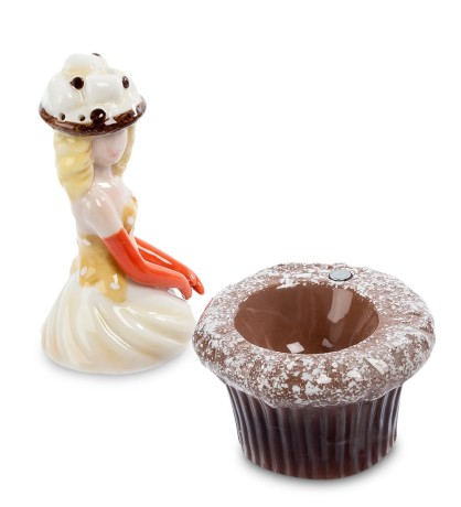 CMS-57/ 2 Подставка для яйца с солонкой "Леди" (Pavone)