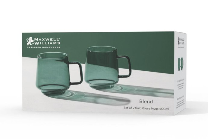Набор кружек Blend Sala, зелёный, 0,4 л. 2 шт. Maxwell & Williams
