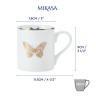 Кружка фарфоровая Butterfly Mikasa WHITE, 280 мл. Kitchen Craft