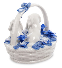 CMS-46/ 9 Фигурка "Щенки в корзинке" (Pavone)