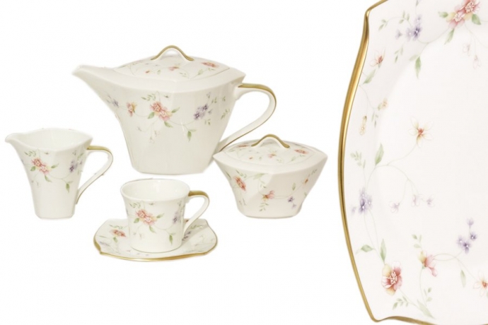 Чайный сервиз на 6 персон Весна, 17 предметов Narumi