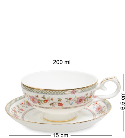 JK-212 Чайный набор "Милано-Мариттима" (Milano Marittima Pavone)