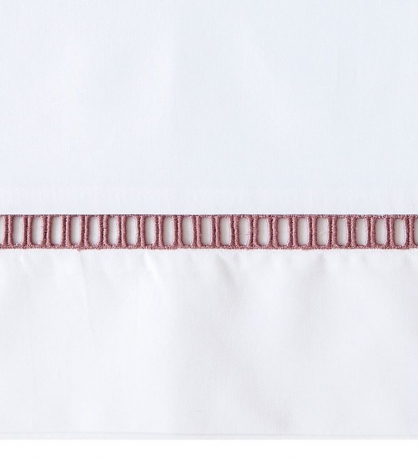 Пододеяльник "SAN MARCO", перкаль, 200х220 см. белый/лавандовый, BOVI