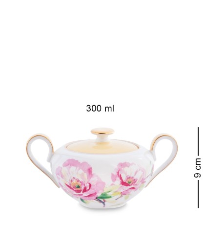 JK- 83 Чайный сервиз на 6 перс. "Пионы" (Torino Peony Pavone)