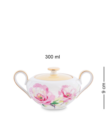 JK- 83 Чайный сервиз на 6 перс. "Пионы" (Torino Peony Pavone)