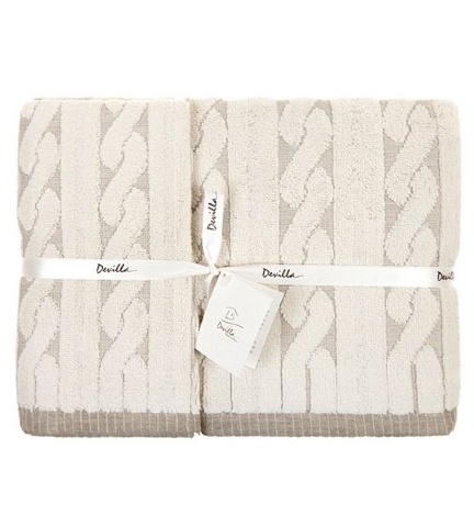 Полотенце "IMPERIO", 70x140см. натуральный, Devilla