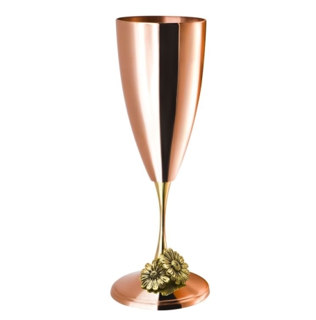 Фужер "Ромашка" медный с чернью