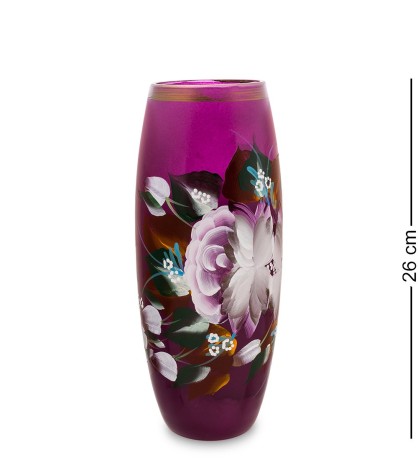 VZ-599 Ваза стеклянная "Жостово" h-260