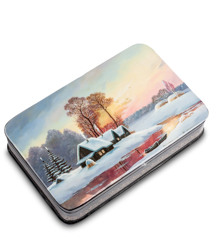 ШК-35/ 3 Шкатулка "Зима" Никитин М.