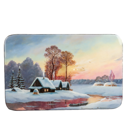 ШК-35/ 3 Шкатулка "Зима" Никитин М.