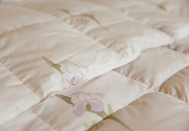 Одеяло теплое из элитного гусиного пуха "Царственный Ирис", 200х220 см. Natures