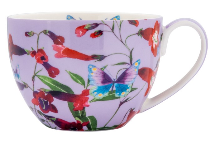 Чашка с блюдцем Пенстемоны, 0,4 л. Maxwell & Williams