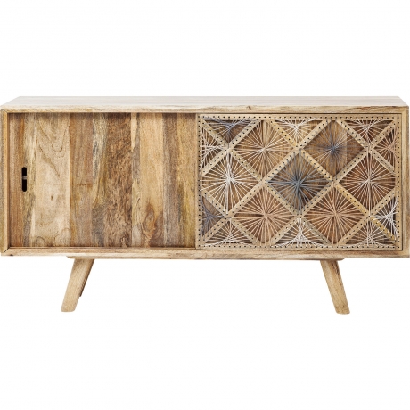 Буфет Coachella, коллекция "Коачелла", ручная работа 160*85*45, Манго, Хлопок, Полиэстер, Коричневый