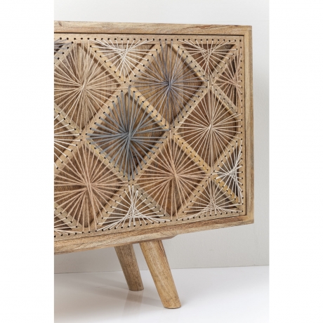 Буфет Coachella, коллекция "Коачелла", ручная работа 160*85*45, Манго, Хлопок, Полиэстер, Коричневый