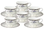 Чайный набор на 6 персон "Маркиза" Emily, 12 предметов