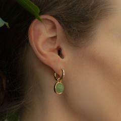 Серьги GREEN AVENTURINE