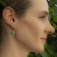 Серьги GREEN AVENTURINE