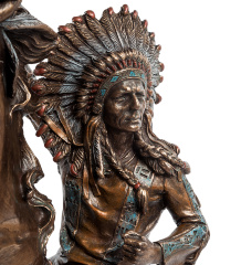 WS-444 Статуэтка &quot;Индеец на коне&quot;
