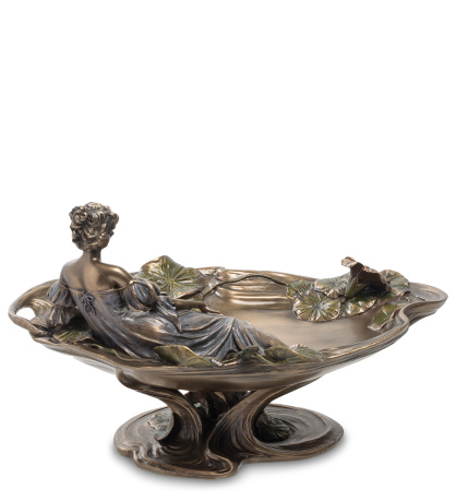 WS-586 Ваза "Леди и цветы настурции"