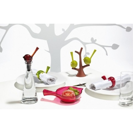 Набор из солонки и перечницы "Pi:P", Koziol, оливковый