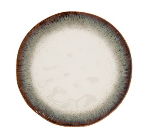 Тарелка закусочная Nuances, коричневая, 21 см. Easy Life