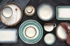 Тарелка закусочная Nuances, коричневая, 21 см. Easy Life