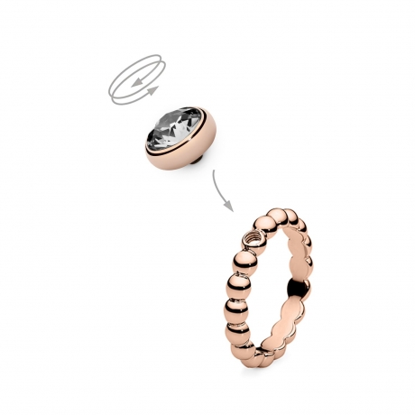 Шарм Sesto crystal 666020 BW/RG Qudo