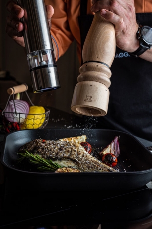 Cковорода гриль со съемной ручкой, 28x28 см. Gastrolux