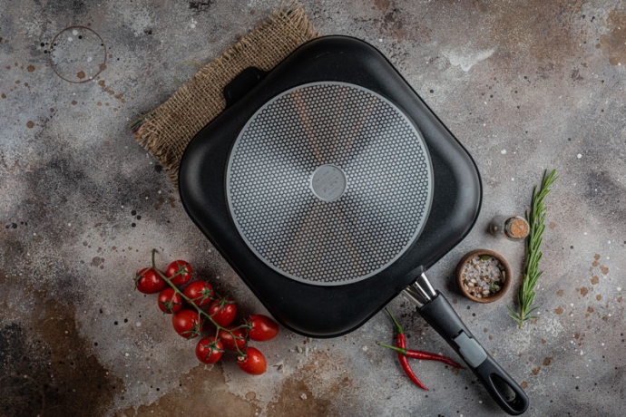 Cковорода гриль со съемной ручкой, 28x28 см. Gastrolux