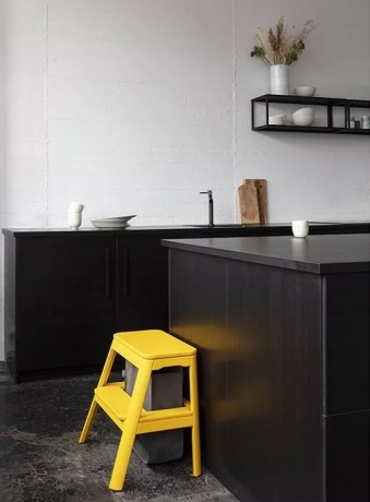 Табурет-лестница, желтый, 48.5x55.5x38.2 см. Step it up Umage