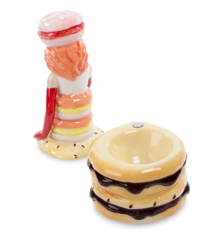 CMS-57/ 3 Подставка для яйца с солонкой "Леди" (Pavone)