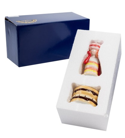 CMS-57/ 3 Подставка для яйца с солонкой "Леди" (Pavone)