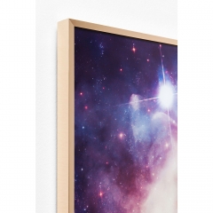 Картина в рамке Big Bang, коллекция "Большой Взрыв", ручная работа 80*80*3, Бумага, МДФ, Стекло, Алюминий, Мультиколор