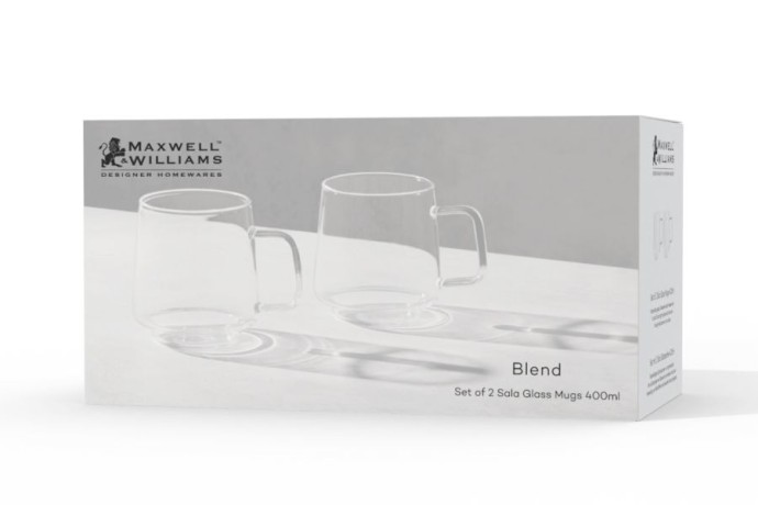 Набор кружек Blend Sala, прозрачный, 0,4 л. 2 шт. Maxwell & Williams