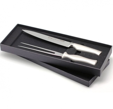 Набор разделочный нож+вилка 2 предмета Virtu, серебрянный