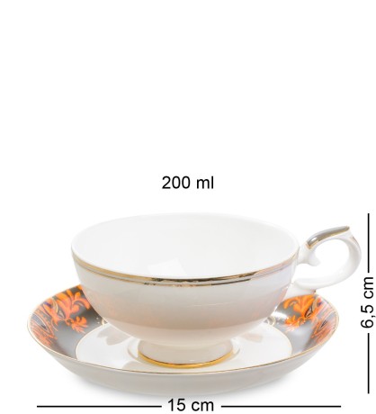 JK-220 Чайный набор "Риомаджоре" (Riomaggiore Pavone)