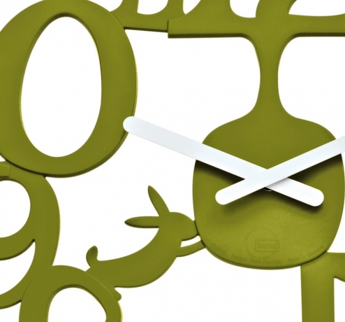 Часы настенные PI:P Koziol, горчичные, 45 см.