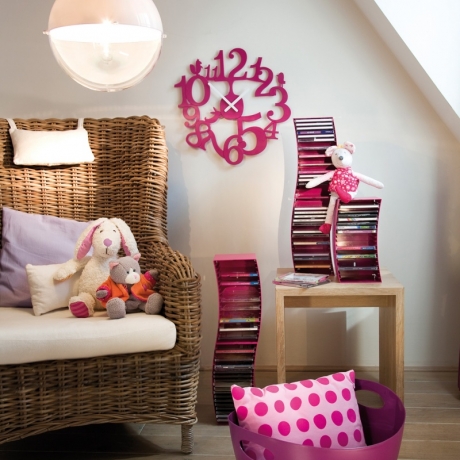 Часы настенные PI:P Koziol, горчичные, 45 см.