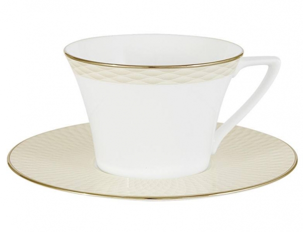 Чашка с блюдцем Бриз Голд, 240 мл. Narumi