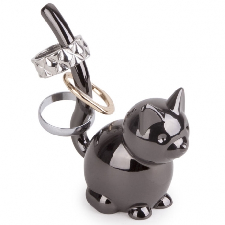 Подставка для колец Zoola Кошка титаниум