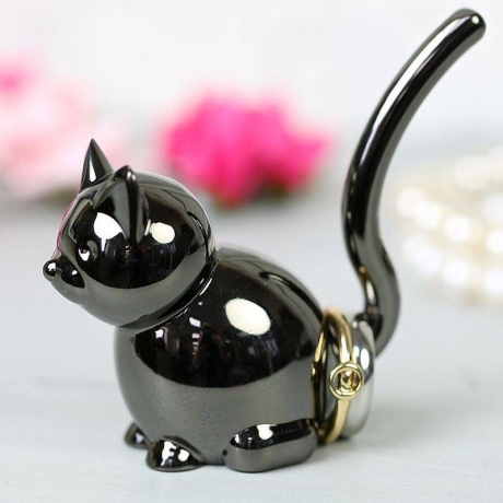 Подставка для колец Zoola Кошка титаниум