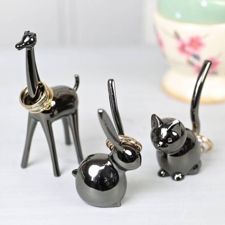 Подставка для колец Zoola Кошка титаниум