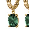 Серьги BARBARA SG EMERALD GREEN /GOLDEN