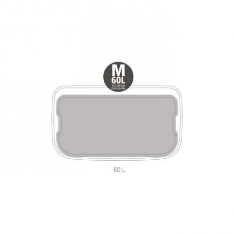 Мусорный бак Bo с педалью (60 л), Платиновый Brabantia