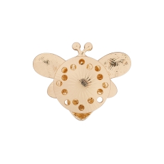 Брошь Пчела XZ1266.2 BW/G Shadore