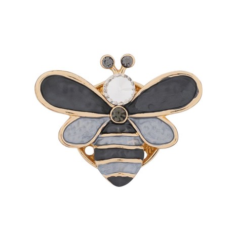 Брошь Пчела XZ1266.2 BW/G Shadore