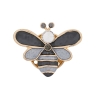 Брошь Пчела XZ1266.2 BW/G Shadore