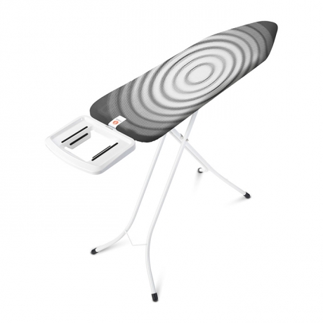 Гладильная доска 124х38 см (B), Титановые круги, белый Brabantia