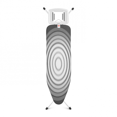 Гладильная доска 124х38 см (B), Титановые круги, белый Brabantia