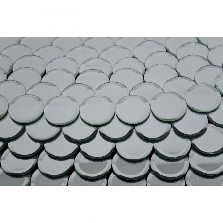 Зеркало Discs, коллекция "Диски" 49*101*4, Стекло, МДФ, Бесцветный